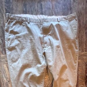 Ralph Lauren Chino Pants Mens Size Big & Tall 48x30 Khaki Straight Leg Trousers